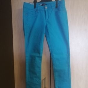 NWT size 3 Turquoise skinny jeans